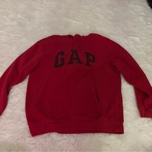 GAP Red Sweatshirt Classic Hoodie Vintage